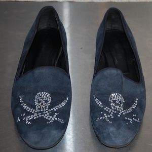 Jon josef navy suede loafer size 8.5